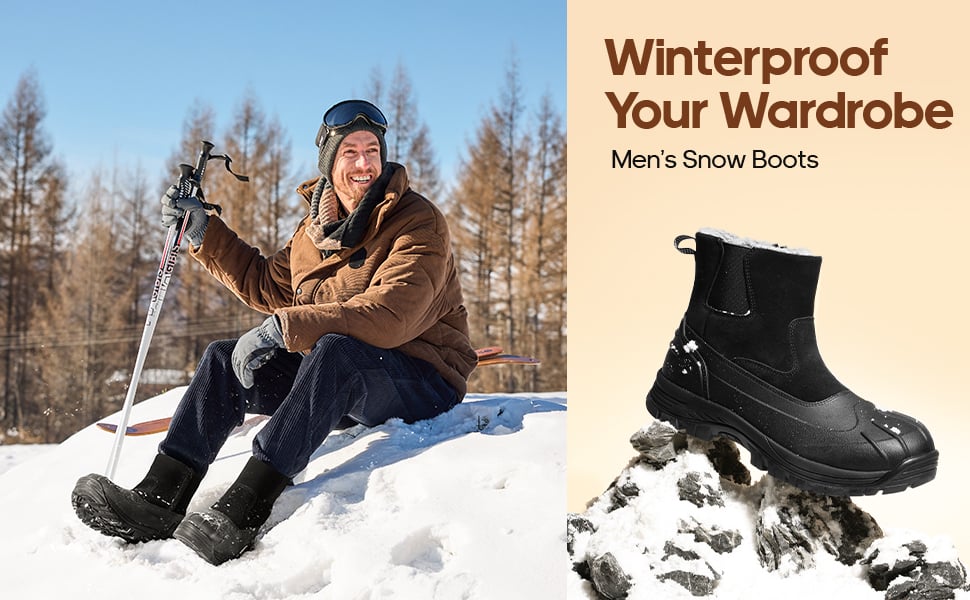 stylish snow boots men