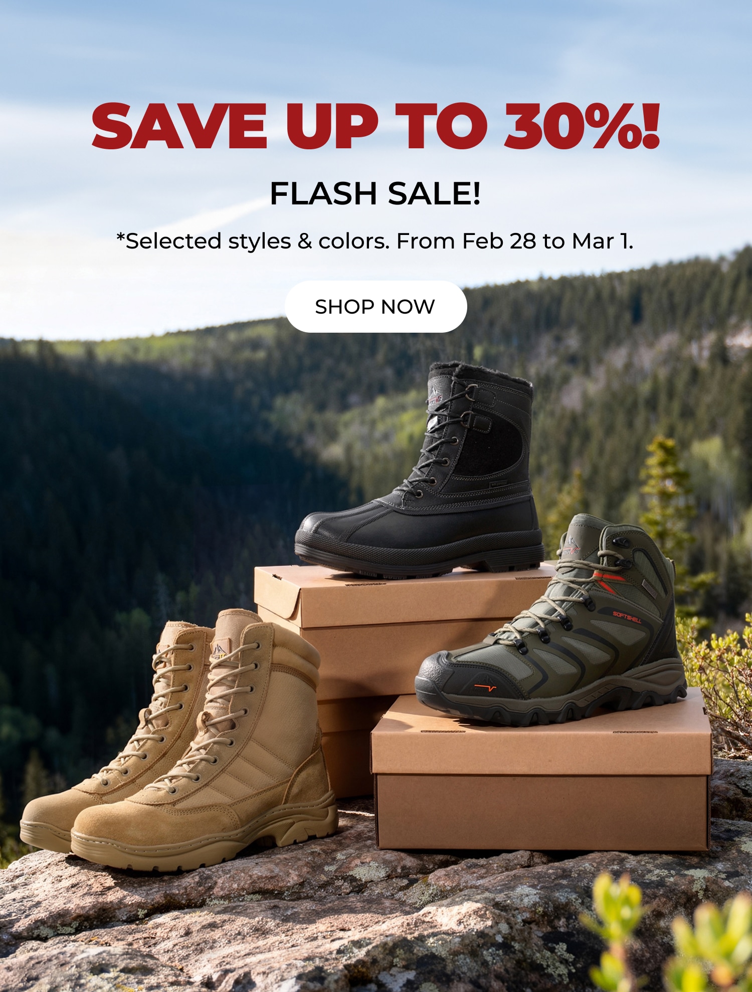 SAVE UP TO 30%! FLASH SALE!