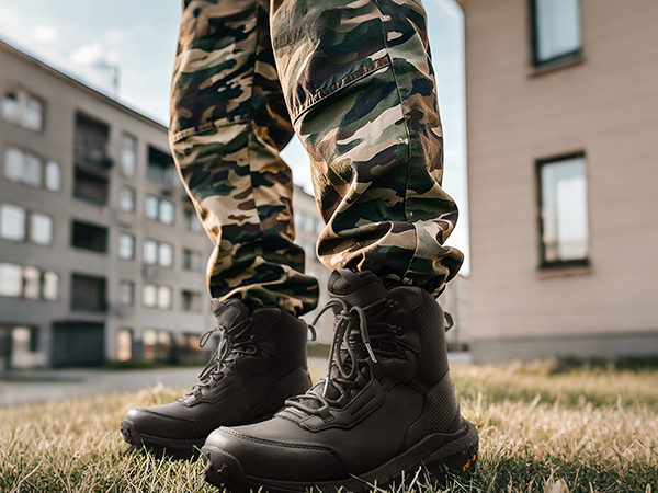 Vegan & Suede Tactical Combat Boots