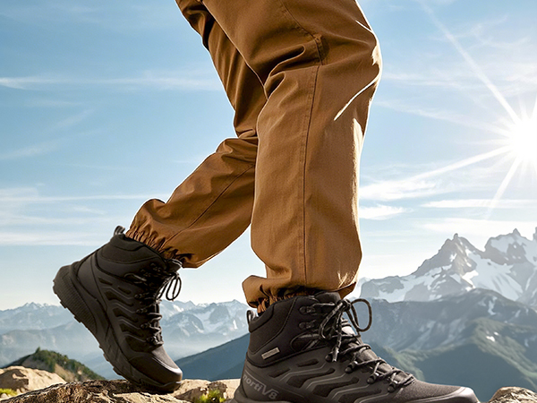 Men's Vegan Leather Backpacking Boots