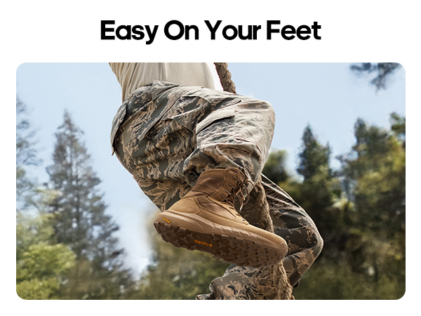 Men's Leather Military Security Boots-NORTIV 8