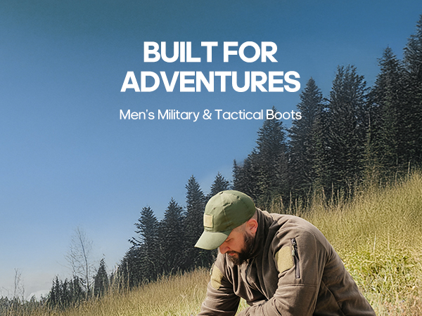 Men's Leather Military Security Boots-NORTIV 8
