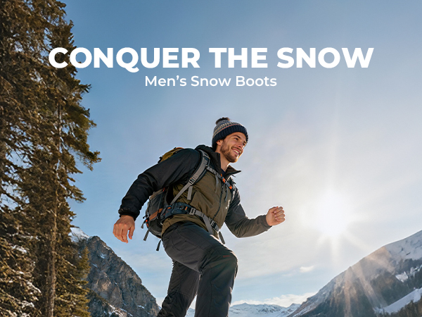 Men's Extra Wide Fur Snow Boots-Nortiv 8