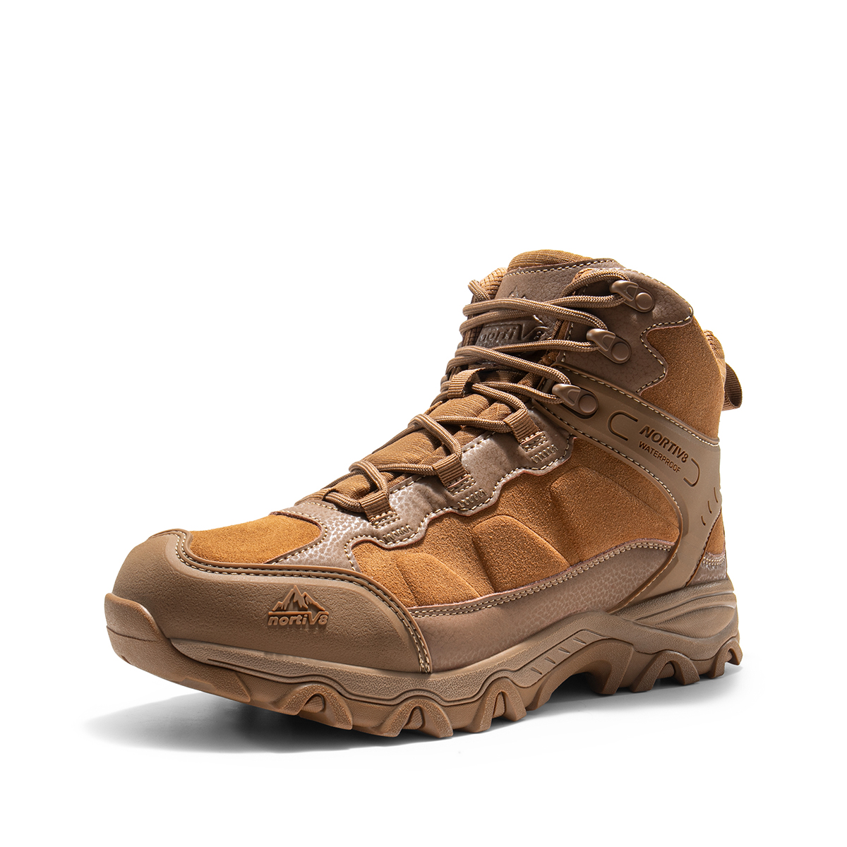 Men's Wide Suede Waterproof Hiking Boots【Wide Fit】-nortiv8