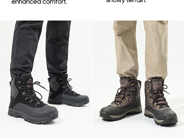 Men's Affordable Waterproof Snow Boots-Nortiv 8