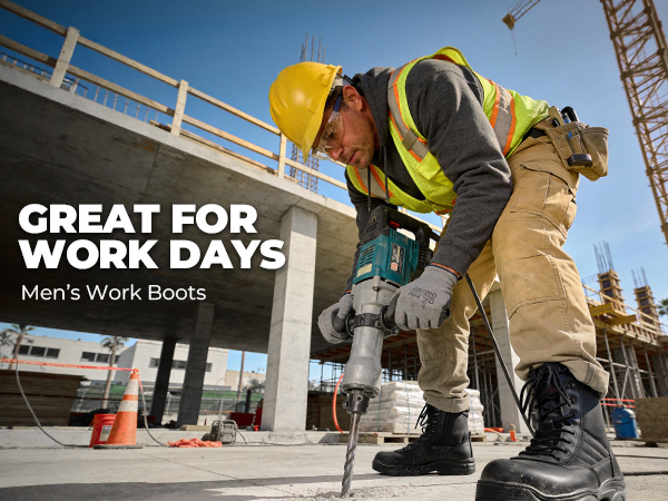 Men's Steel Toe Safety Work Boots