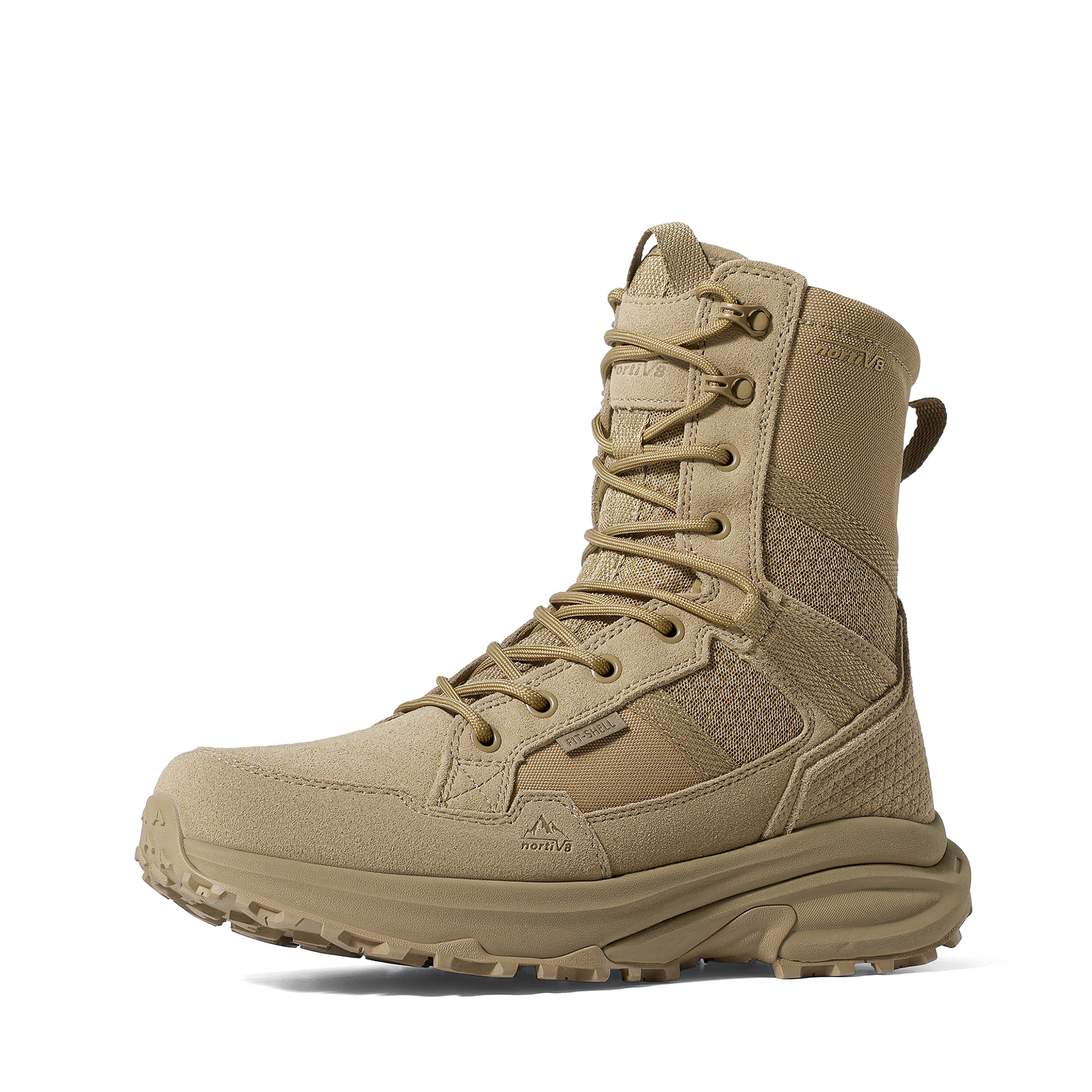 Men's Tactical Military Boots with Side Zip & Rebound Cushioning