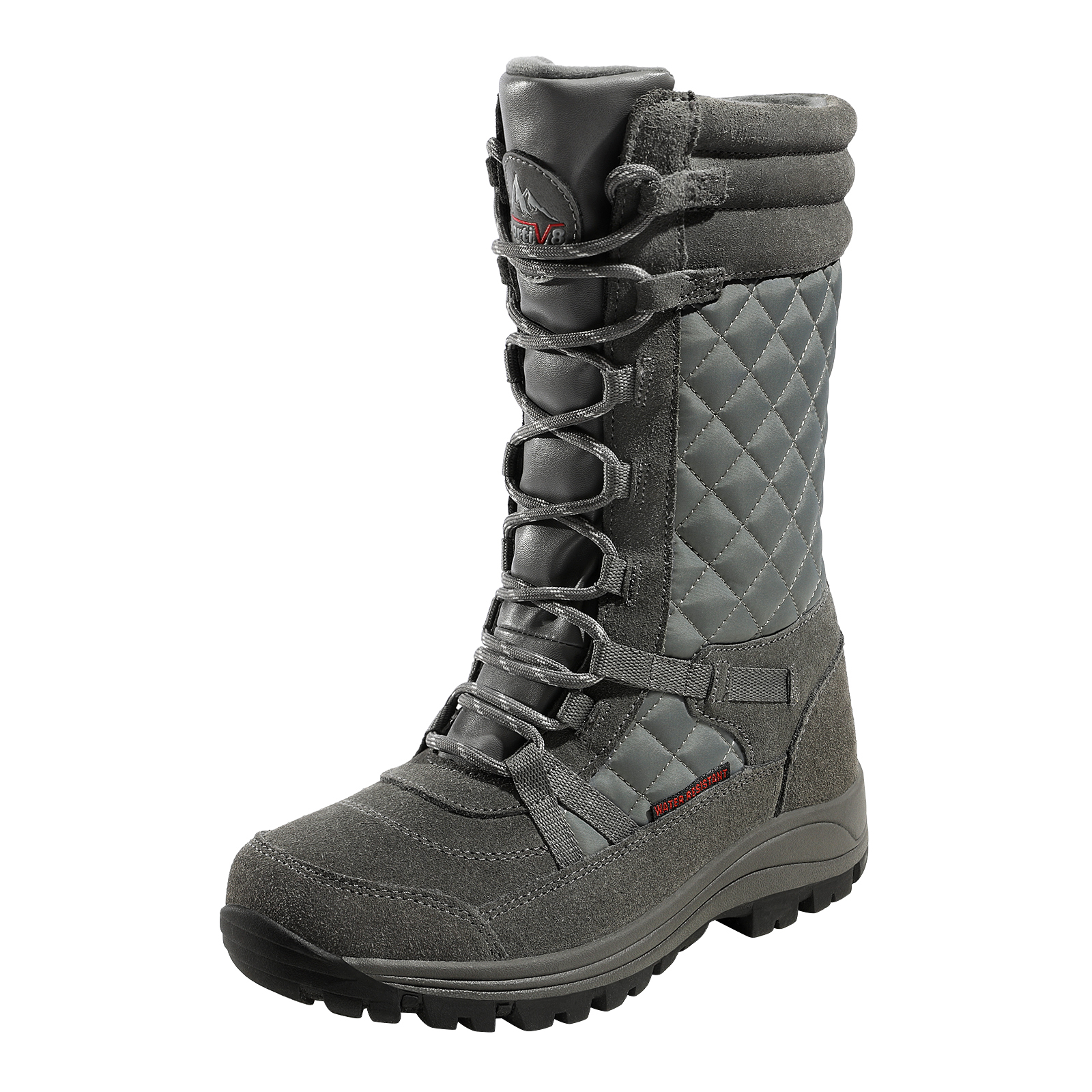 Women's Mid Calf Snow Boots | Lace Up Boots-Nortiv8