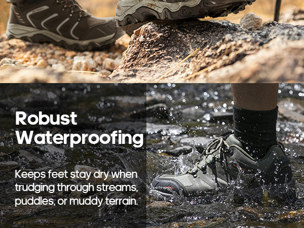 Men's Wide Toe Box Hiking Shoes-NORTIV