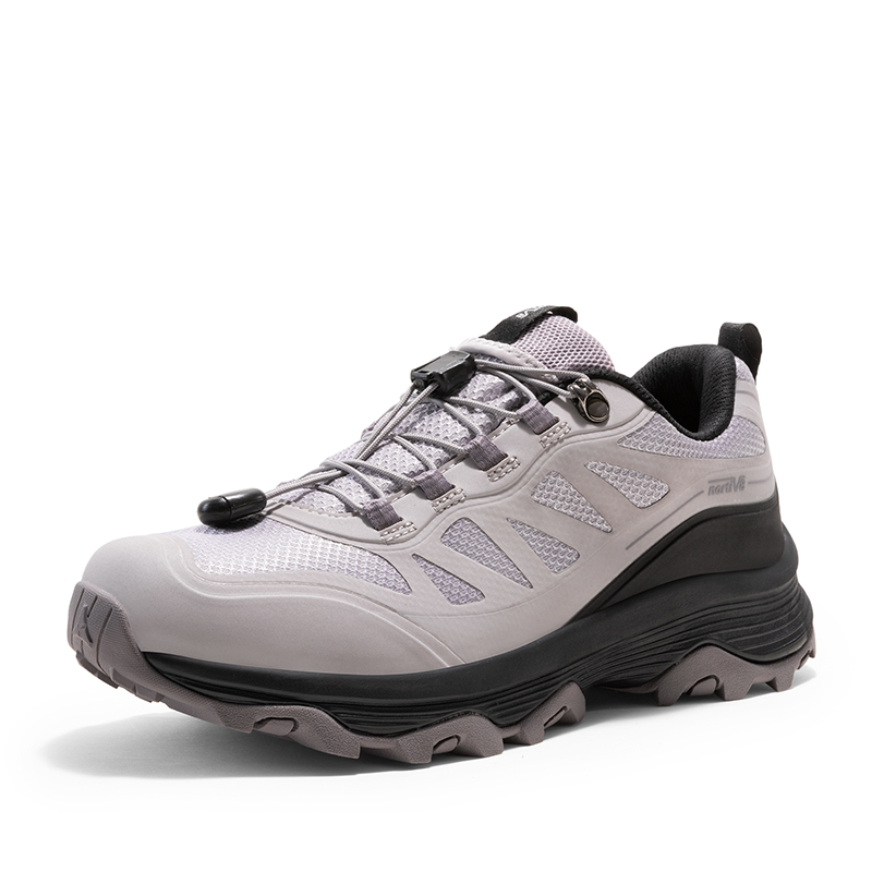 NORTIV 8 Waterdichte wandelschoenen voor dames, outdoor, trailtrekking, camping, wandelschoenen, Lichtgrijs, 7