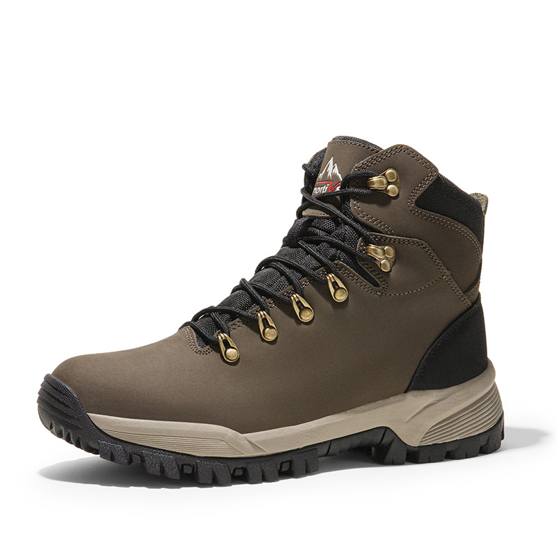 Men's Waterproof Arch Support Leather Hiking Boots-NORTIV 8