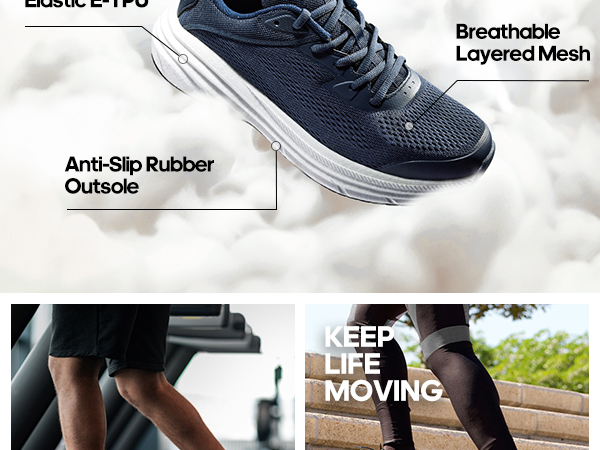 Men's Lightweight Mesh Running & Jogging Shoes-NORTIV 8