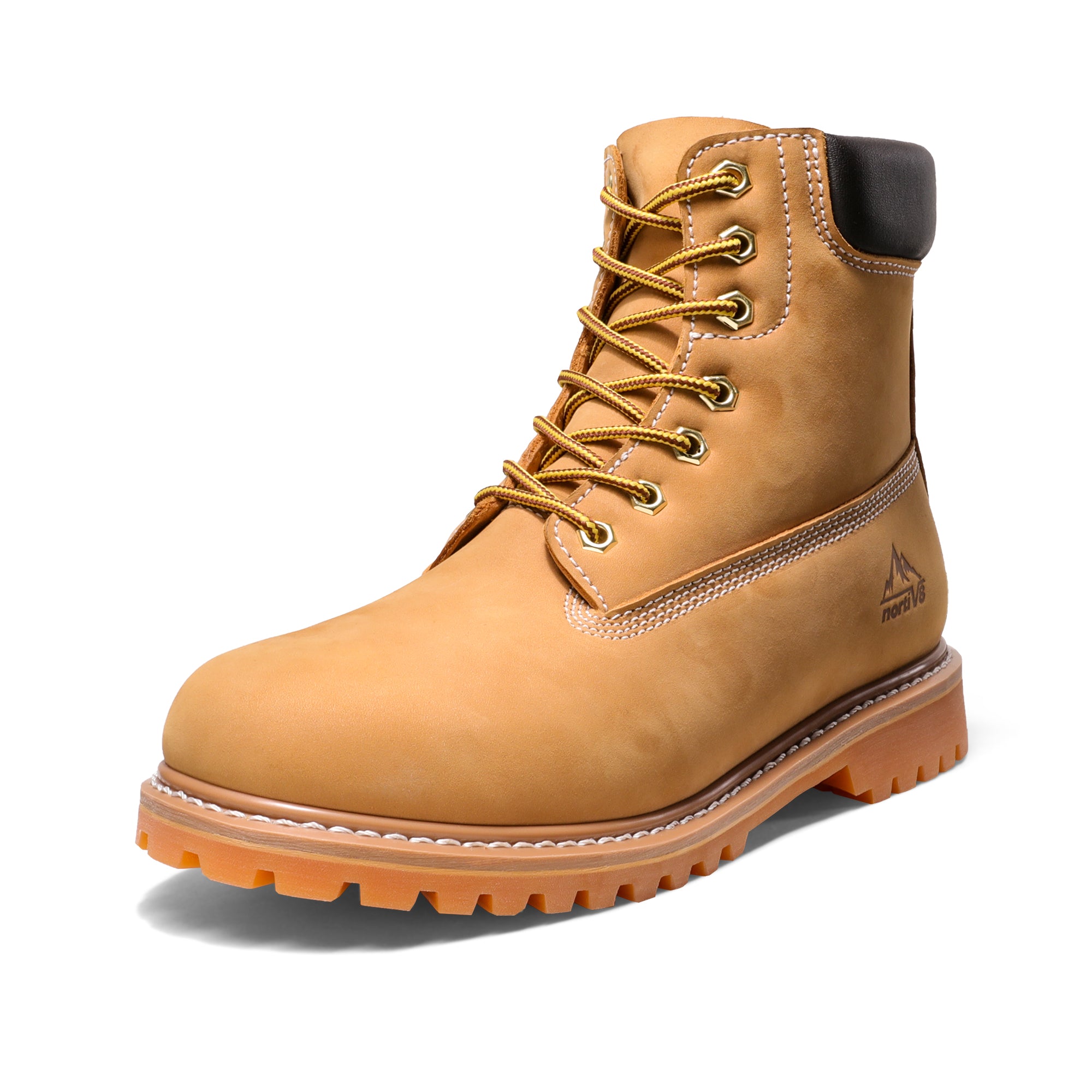Men's Leather Work Boots | Lace Up Boots-Nortiv8