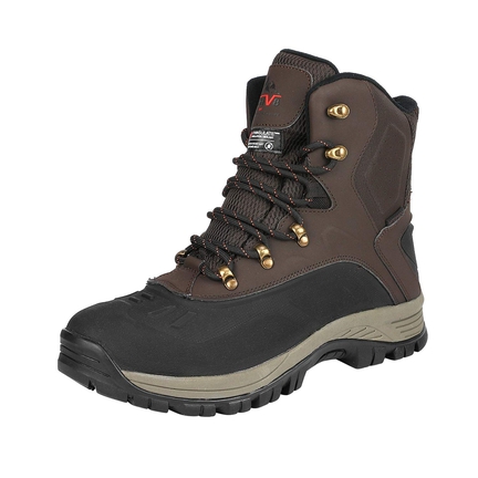 NEW NortiV8 Men’s Brown Black Hiking Snow Waterproof Construction Work Boots Amazon.com | NORTIV 8 Mens Hiking Winter Snow Insulated  main image 4