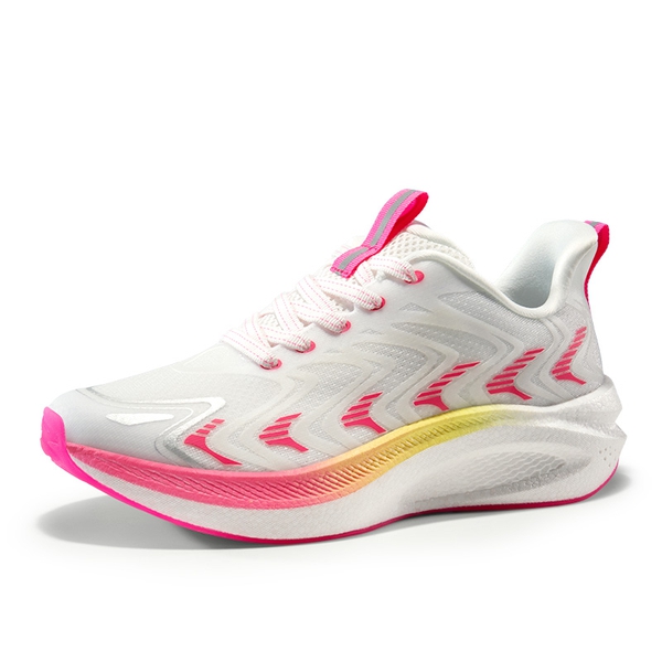 [FlyLife] Women's Breathable Lifestyle Sneakers - WHITE/PINK -  0