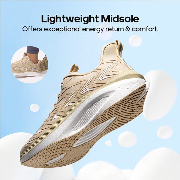 [FlyLife] Women's Breathable Lifestyle Sneakers - APRICOT - 1