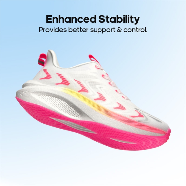 [FlyLife] Women's Breathable Lifestyle Sneakers - WHITE/PINK - 3
