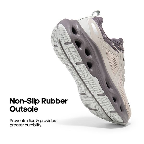 [MovePropel] Women's Comfortable Lifestyle Sneakers - GREY PINK/PURPLE - 2