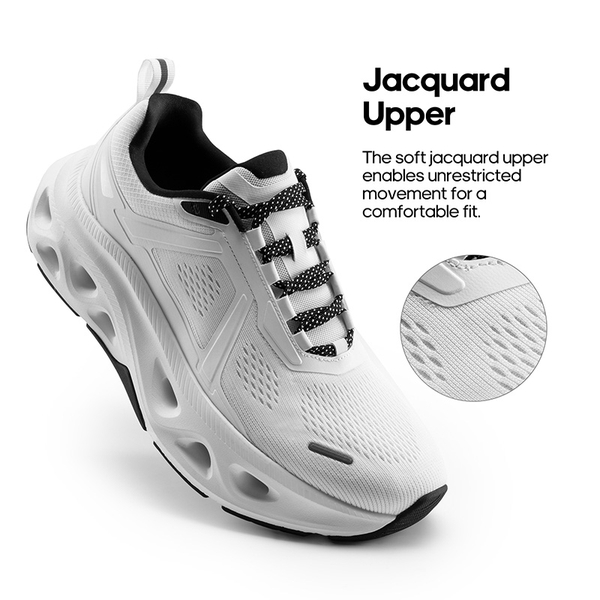 [MovePropel] Men's Comfortable Running & Jogging Shoes - WHITE - 5