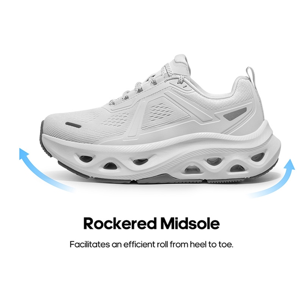 [MovePropel] Women's Comfortable Lifestyle Sneakers - WHITE - 5