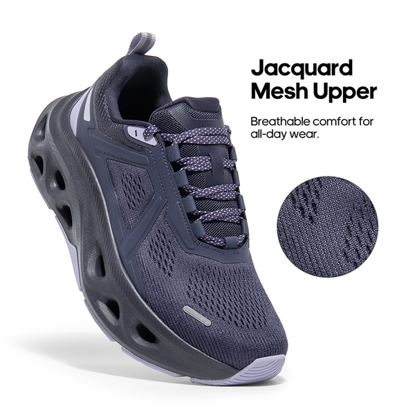 [MovePropel] Women's Comfortable Lifestyle Sneakers - DARK PURPLE - 7