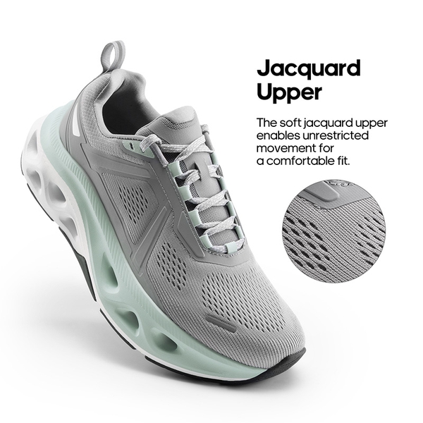 [MovePropel] Men's Comfortable Running & Jogging Shoes - GREY - 4
