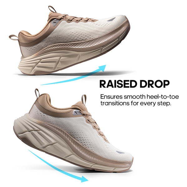 [ActiveBreeze] Women's Comfortable Mesh Running Shoes - BEIGE/KHAKI - 8