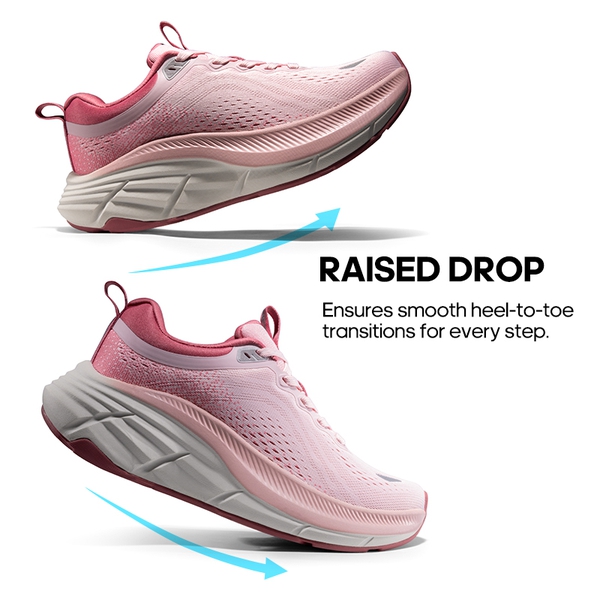 [ActiveBreeze] Women's Comfortable Mesh Running Shoes - PINK - 8