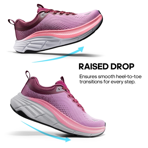 [ActiveBreeze] Women's Comfortable Mesh Running Shoes - PURPLE - 8