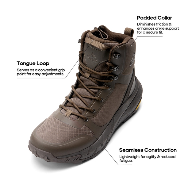 [Metrostrike] Men's Lightweight Military Tactical Boots - BROWN - 1