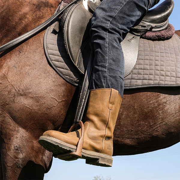 Men's Water-Resistant  Work Boots - CAMEL - 5