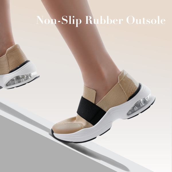 Women’s Comfortable Walking Shoes - NUDE - 4