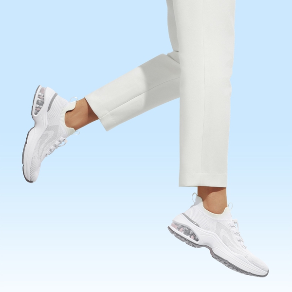  Women's Walking Sneakers - WHITE - 5