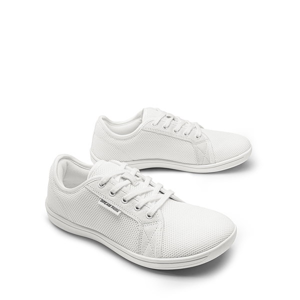Women's Barefoot Walking Sneakers - ALL WHITE - 2