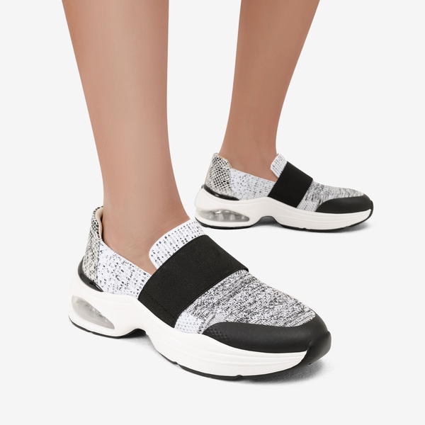 Women’s Comfortable Walking Shoes - BLACK/WHITE - 5
