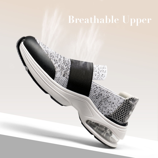 Women’s Comfortable Walking Shoes - BLACK/WHITE - 2