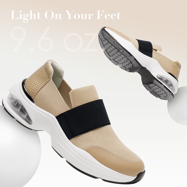 Women’s Comfortable Walking Shoes - NUDE - 3