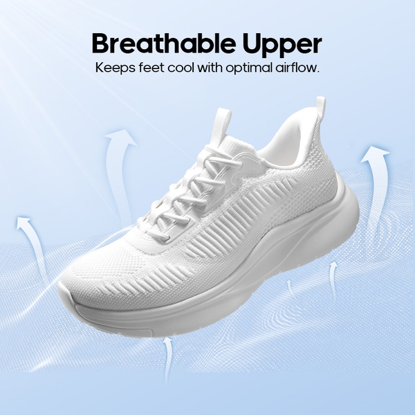 Women's Slip on Walking Shoes - WHITE - 4