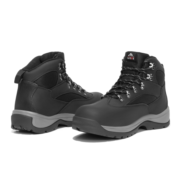 Men's Waterproof Work Boots - BLACK - 4