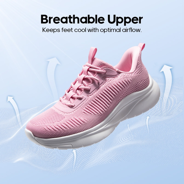 Women's Slip on Walking Shoes - PINK - 4