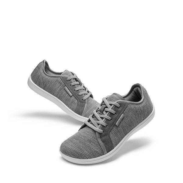 Women's Barefoot Walking Sneakers - GREY - 3