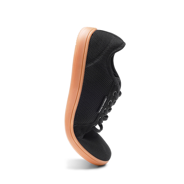 Women's Barefoot Walking Sneakers - BLACK/BROWN - 4