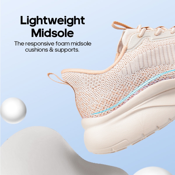 Women's Slip on Walking Shoes - NUDE PINK - 3