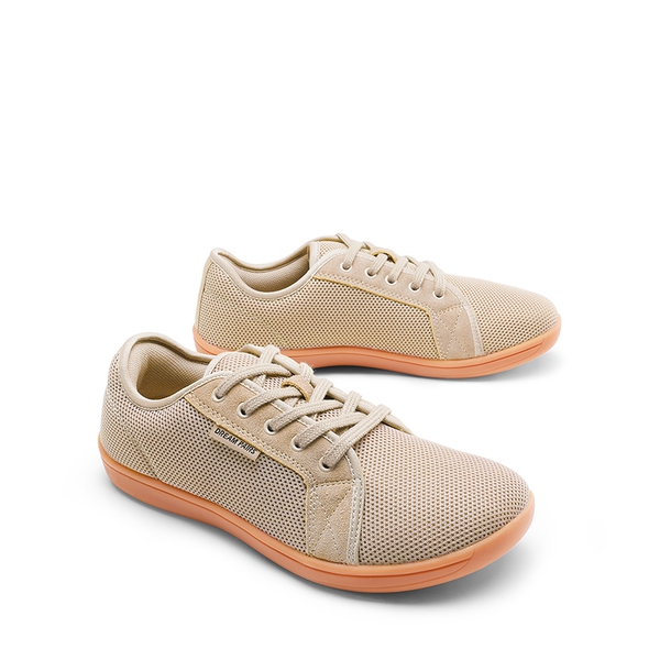 Women's Barefoot Walking Sneakers - LIGHT BROWN - 2