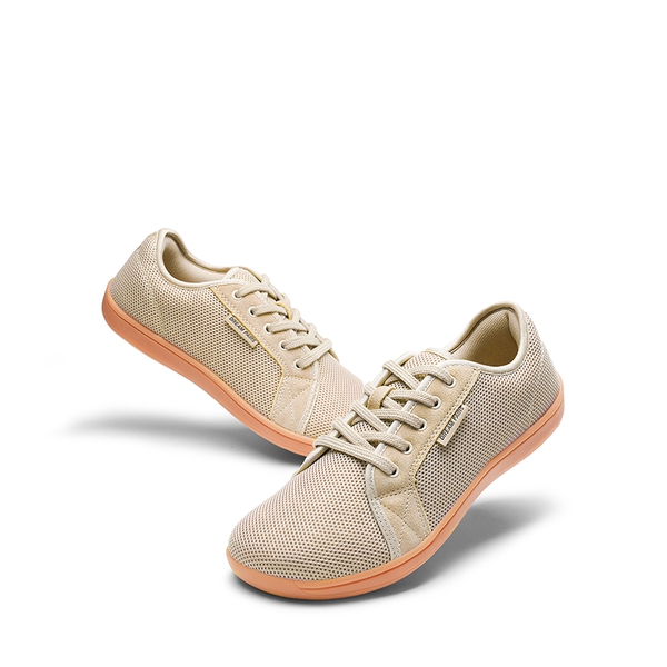Women's Barefoot Walking Sneakers - LIGHT BROWN - 3