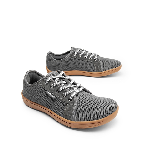 Women's Barefoot Walking Sneakers - GREY/BROWN - 6