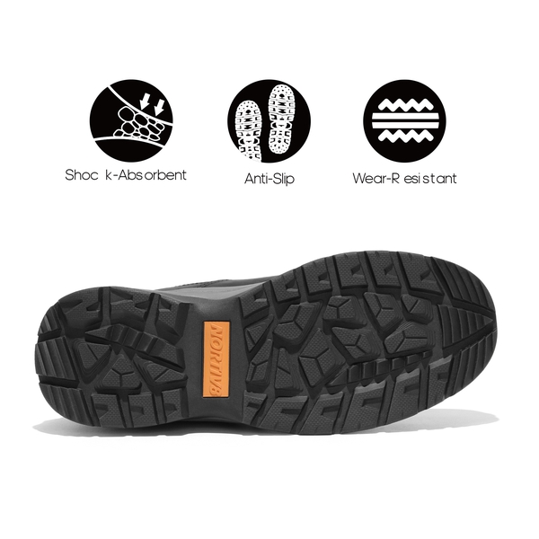 Men's Waterproof Work Boots - BLACK - 2