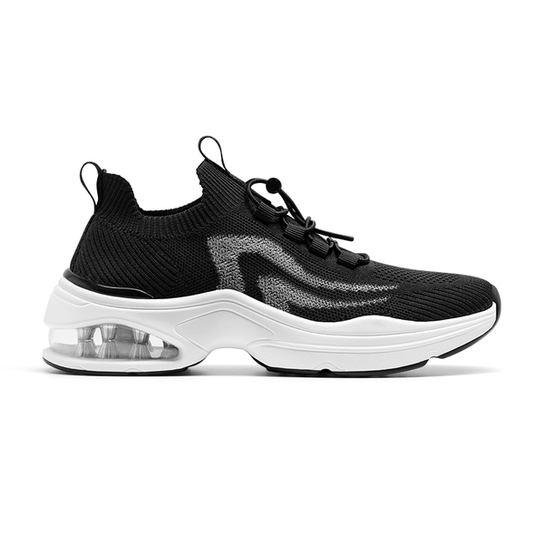  Women's Walking Sneakers - BLACK - 6