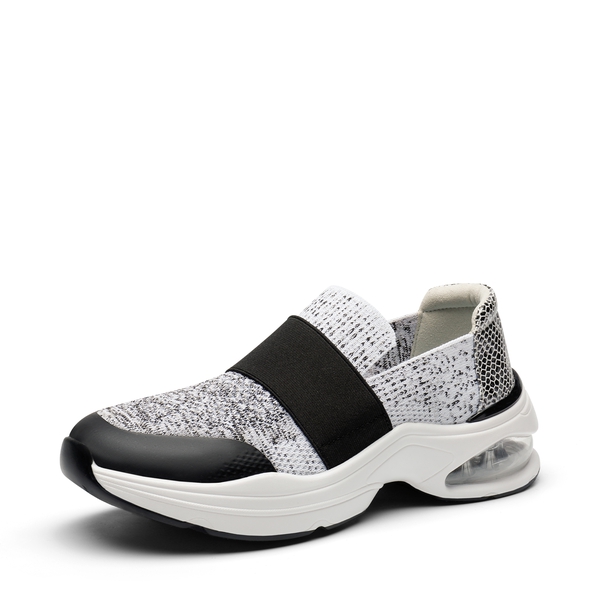 Women’s Comfortable Walking Shoes - BLACK/WHITE -  0