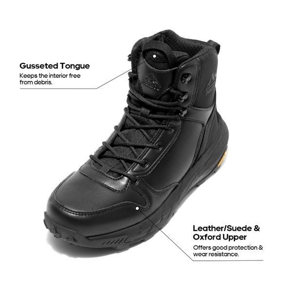 Men's Lightweight Military Tactical Boots - BLACK - 2